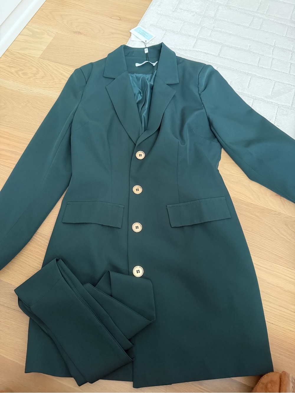 Women’s Tailored Dark Teal Blazer Jacket
